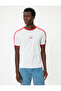 Slim Fit T-Shirt with Slogan Print, Short Sleeves, Crew Neck, Ribbed - 3