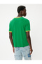 Slim Fit T-Shirt with Slogan Print, Short Sleeves, Crew Neck - 4