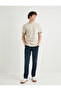 Crew Neck T-Shirt Fabric Detailed Short Sleeve - 2