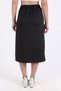 Black waist tie detail skirt 9156m - 5