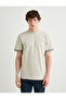 Crew Neck T-Shirt Fabric Detailed Short Sleeve - 3