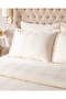 Auvergne Double Jacquard Saten Bed Sheet Pack Duvet Cover Set - Gold - 2
