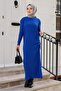 Begin Gathered Knitwear Dress 1219 - Cobalt Blue