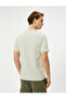 Basic T-Shirt Crew Neck Textured Viscose Blend - 4