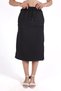 Black waist tie detail skirt 9156m - 7