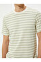 Basic T-Shirt Crew Neck Textured Viscose Blend - 5