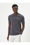 Basic T-Shirt Slim Fit Short Sleeve Crew Neck - 3