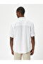 Summer Shirt Short Sleeve Classic Collar Button Viscose Fabric - 4