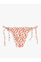 Drawstring Bikini Bottom Fruit Printed - 5