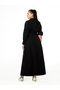 Full Length Black Shirt Dress - 6