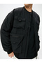Bomber Jacket with College Collar and Pocket Detail, Zippered - 5