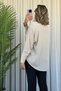 Bat Sleeve Satin Shirt - 2