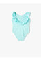 Star Patterned Strappy Swimsuit - Sequin Detailed - 2