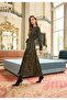 Khaki Zippered Jacquard Cupro Dress 36802 Khaki - 4