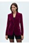 Kalıplı kadife blazer ceket