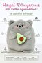 Soft Avocado Cat 30 cm Plush Toy Playmate Baby Pillow - 2