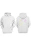 Unisex Experiment Tupu and Microscope Design Front Back Printed Regular Fit White Sweatshirt