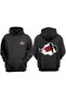 Unisex Itachi Uchiha Design Front Back Printed Regular Fit Black Sweatshirt
