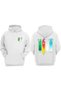 Unisex Avatar the Last Airbender Design Front Back Printed Regular Fit White Sweatshirt