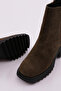 8002-771-22K Women's Boots Khaki Suede Genuine Leather - 4