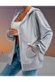Women Men Lover 2 Pieces Set Oversize Hooded Zippered Unisex Sweatshirt - 5