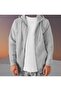 Women Men Lover 2 Pieces Set Oversize Hooded Zippered Unisex Sweatshirt - 2