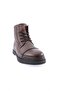 Men's Lace-Up Zippered Sneakers Boots Tan Genuine Leather 362122696 - 2