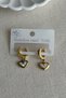 Caprea Steel Heart White Women's Earrings Karamaz Women Earrings Women's Steel Earrings - 4