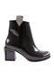 Women's Zipper Detailed Heeled Boots Black Patent Leather 88121033