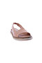 Tan Genuine Leather Women's Sandals - Rubber Detailed, Model 1273243 - 2