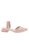 Women's Pointed Toe Low-Cut Low Heel Slippers Skin 216932328