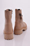 K9024 Women's Accessory Lace-Up Boots Nude Crinkled Patent Leather - 3