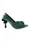 1252 Women's Pointed Toe, Low-cut, Bow Detailed, Heeled, Thin Heeled Shoes