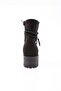 Women's Ankle Part Buckle Trend Ankle Boots 20K Black Suede 716212668 - 4