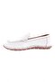Women's Stitching Detailed Loafer Shoes White 71432110 - 3