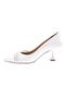 Women's Row Silver Stone Pointed Toe Goblet Heeled Shoes White 43262821 - 3