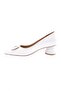4320-23y Women's Pointed Toe Thick Low-Heeled Shoes with Metal Accessories - 3