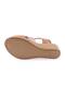 Tan Genuine Leather Women's Sandals - Velcro 143244 - 5