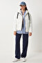 Hooded Inflatable Coat Ekru Lri̇0003 - 4