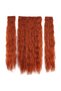Fiber synthetic fluffy wavy half moon + 2 side snaps - copper - 2