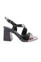 888-23y Women's Cross Strap Heeled Sandals