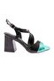 888-23y Women's Cross Strap Heeled Sandals
