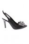 1316 23y Women's Pointed Toe Crystal Stone Bow Tied Ankle Evening Dress Shoes