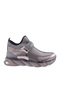 104-23y Women's Strech Detailed Silver Stone Banded Sneakers Shoes