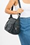 Y.S.Deri Women's Crossbody Messenger Shoulder Bag Vegan Leather 25*20 cm Shoulder Bag Multi-Pocket