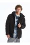 Lcw Casual New Black Standard Fit Hooded Men's Coat