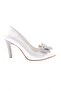 1315 23y Women's Pointed Toe Crystal Stone Bow Evening Dress Shoes