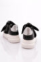 Es853 Women's Thick Sole Bow Sneakers Shoes - 3