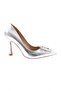 9052-23y Women's Pointed Toe Crystal Stone Heeled Shoes