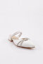 White Stone Detailed Women's Ballerinas 61032328 - 2